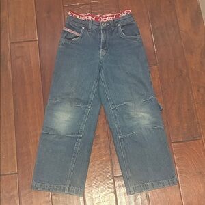 Vintage Kids Blue Denim Skateboard Jeans. JNCO style kids jeans